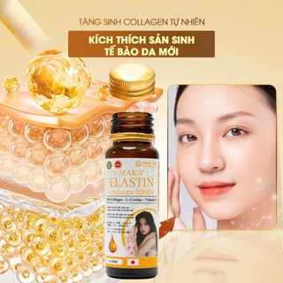 Nước uống COLLAGEN 5000+ MAICY ELASTIN giúp làm đẹp và trẻ hóa làn da, hộp 10 lọ *30ml