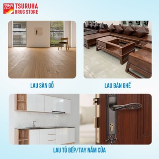 Khăn Ướt Lau Sàn Bàn Ghế Nội Thất Làm Sạch Khử Khuẩn Hiệu Quả KURASHI RHYTHM 21 Miếng