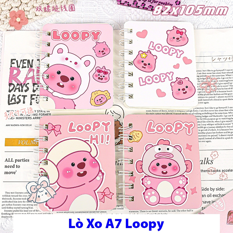 Sổ Tay Ghi Chép Mini Dễ Thương Lò Xo Tiện Lợi, Sổ Note Mini Cute, Sổ ...