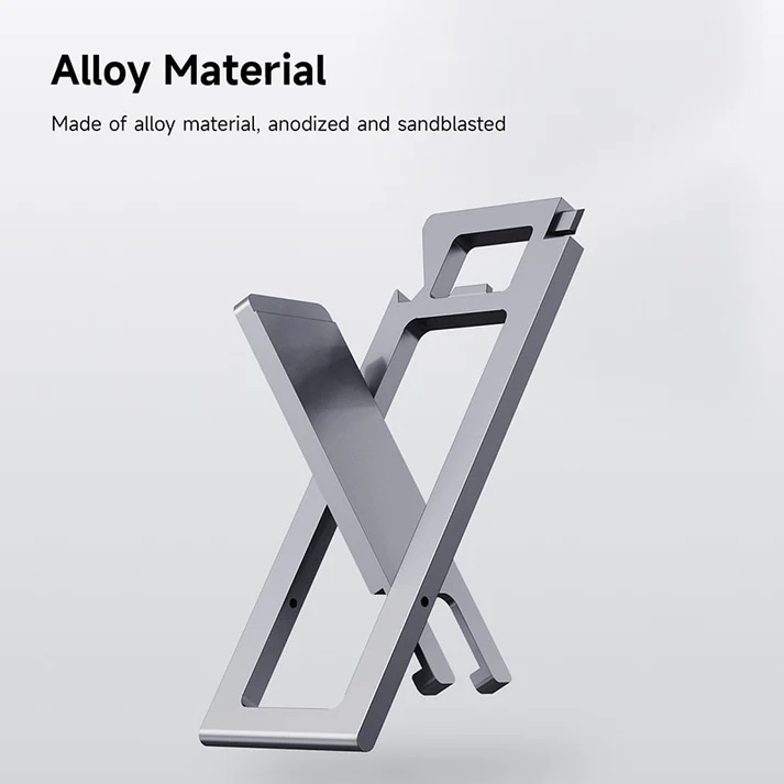 HAGIBIS Giá đỡ điện thoại đa năng 5-in-1 hợp kim nhôm Aluminum, mỏng gọn 5mm, bỏ túi tiện ích - ZZ4