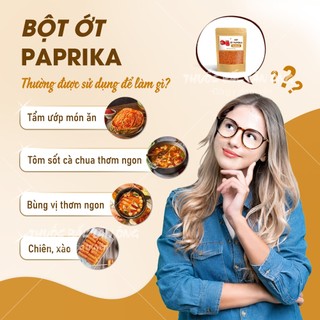 Bột ớt ngọt Paprika 100g, ớt cựa gà Paprika không cay, màu đỏ tự nhiên dùng làm khô bò, kim chi
