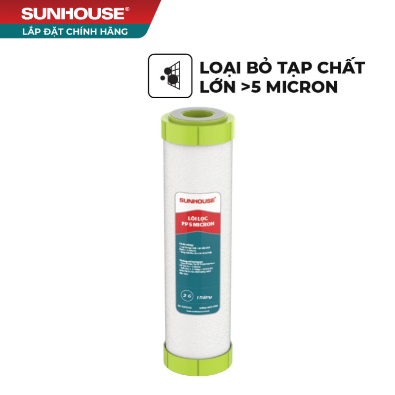 Bộ 3 lõi lọc thô đầu nguồn SUNHOUSE SHRLL1-2-3