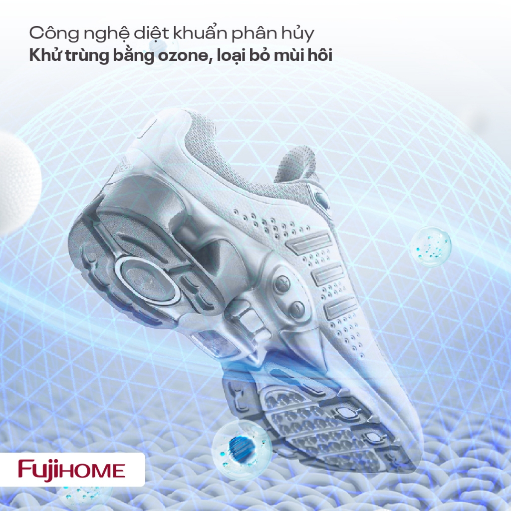 Tủ sấy giày khử mùi UV & Ozone FUJIHOME 128 Lít, Máy sấy khô đựng giày đa năng khử trùng đồ chén dĩa
