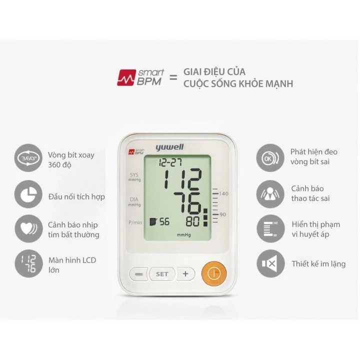 Máy đo huyết áp yuwell YE650A
