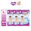 Combo 3 tã dán Bobby S80/M76/L68/XL62/XXL56 mới- Lõi nén cotton-soft 3mm