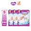 Combo 3 tã dán Bobby S80/M76/L68/XL62/XXL56 mới- Lõi nén cotton-soft 3mm
