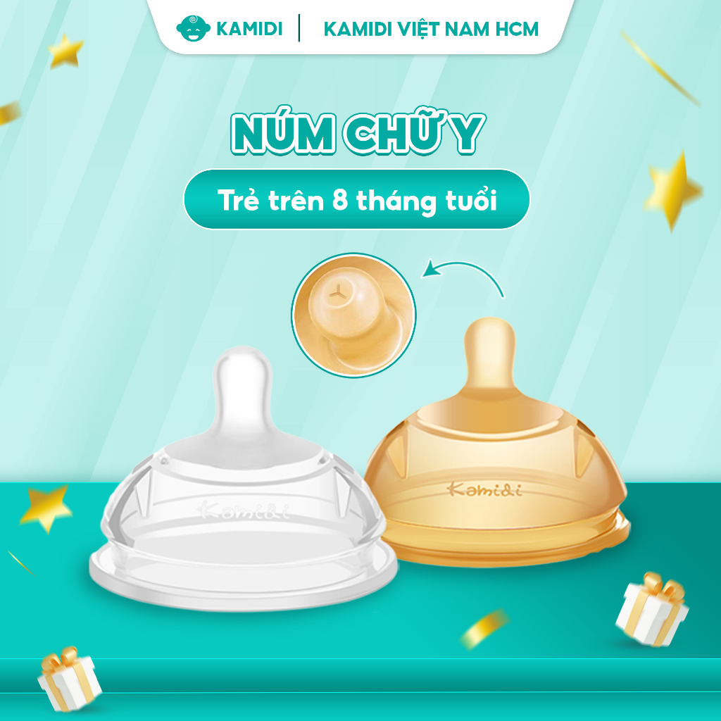 Núm Ti Thay Thế Bình Sữa Kamidi Gen 1 Chất Liệu Silicone