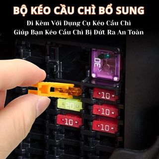 Hộp Cầu Chì Ô Tô, Xe Máy 272 Chiếc Các Loại Từ 2A Đến 40A – Tặng Gắp Nhựa Rút Cầu Chì