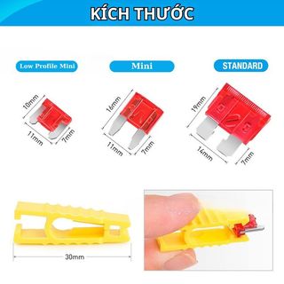 Hộp Cầu Chì Ô Tô, Xe Máy 272 Chiếc Các Loại Từ 2A Đến 40A – Tặng Gắp Nhựa Rút Cầu Chì