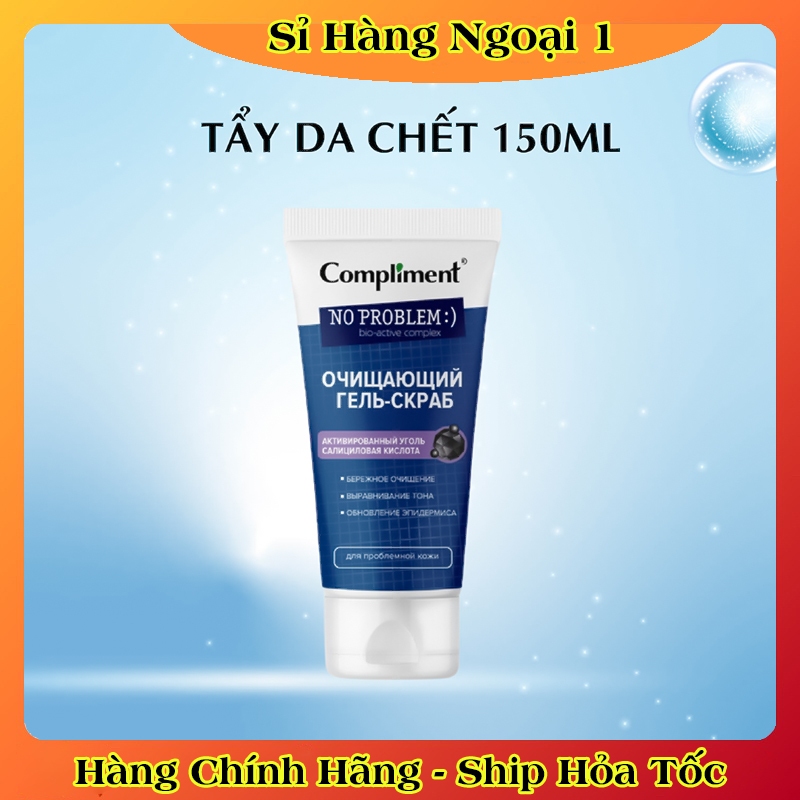 Tẩy da chết Compliment No Problem với BHA giúp da láng mịn, giảm mụn, mờ thâm 80ml/150ml của Nga