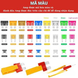 Hộp Cầu Chì Ô Tô, Xe Máy 306 Chiếc Các Loại Từ 2A Đến 40A – Tặng Kèm Bút Kiểm Tra Mạch Và Dụng Cụ Gắp Rút Cầu Chì