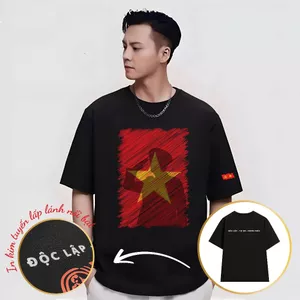 Áo Điều Lệnh Kim Tuyến Độc Lập Tự Do Unisex Hot Trend Áo 30/4 Vải Cotton 250gsm
