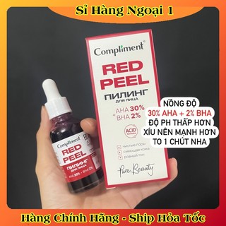 Serum Compliment Red Peel AHA 30% + BHA 2% cải thiện làn da, se khít chân lông 27ml của Nga