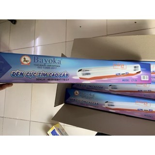 Đèn cực tím 6  tấc chiếu tia  UV Bayoka, đèn cực tím khử khuẩn 60cm treo tường và di động.