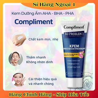 [CHÍNH HÃNG] Kem dưỡng Compliment No Problem AHA - BHA - PHA phục hồi, tái tạo da dầu mụn 50ml của Nga