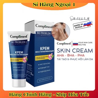 [CHÍNH HÃNG] Kem dưỡng Compliment No Problem AHA - BHA - PHA phục hồi, tái tạo da dầu mụn 50ml của Nga