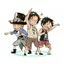 Mô hình standee ONE PIECE ver BABY in hình Đảo hải tặc anime chibi mica trong acrylic quà tặng dễ thương