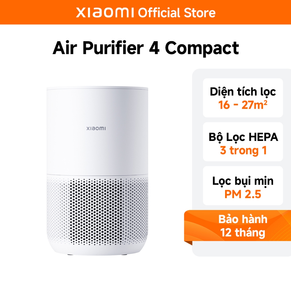 Ảnh Máy lọc không khí Xiaomi Smart Air Purifier 4 Compact Điều khiển từ xa - Hàng Chính Hãng 1