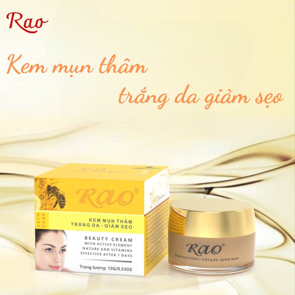 KEM MỤN THÂM GIẢM SẸO RAO VÀNG NGỪA MỤN MỜ THÂM 10G 15G 20G 30G