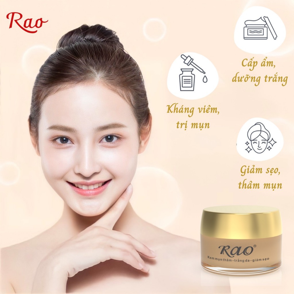 KEM MỤN THÂM GIẢM SẸO RAO VÀNG NGỪA MỤN MỜ THÂM 10G 15G 20G 30G