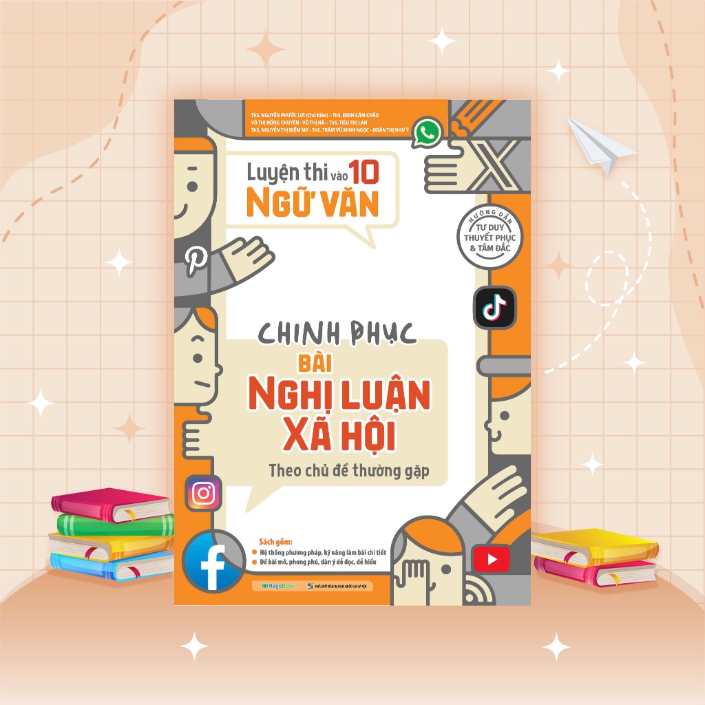 Ảnh Sách Luyện thi vào 10 Ngữ Văn - Chinh phục bài Nghị luận xã hội theo chủ đề thường gặp 2