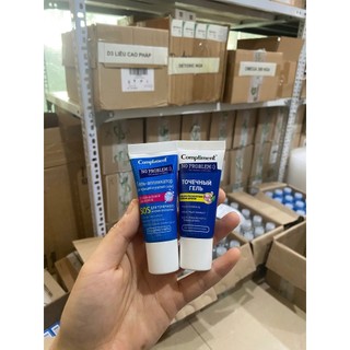 GEL BÔI MỤN cấp tốc Compliment No Problem giảm sưng, tiêu viêm, gom khô cồi mụn 25ml của Nga