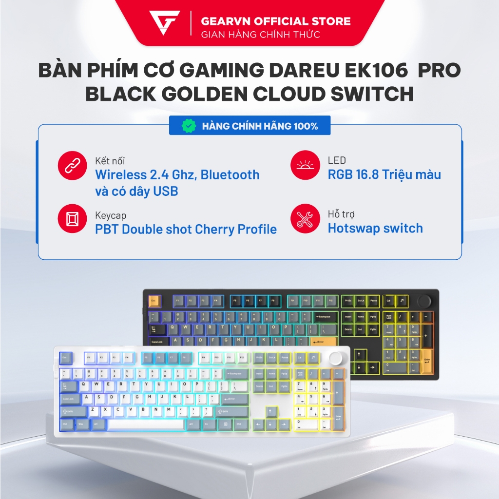 Bàn phím cơ DareU EK106 Pro