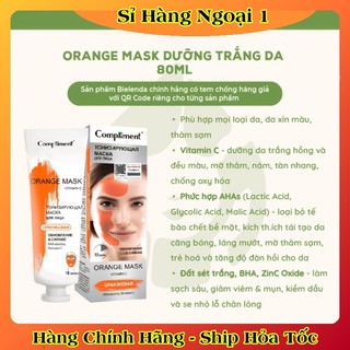 Mặt nạ đất sét Compliment detox da, làm sáng, kiềm dầu, se khít lỗ chân lông 80ml của Nga