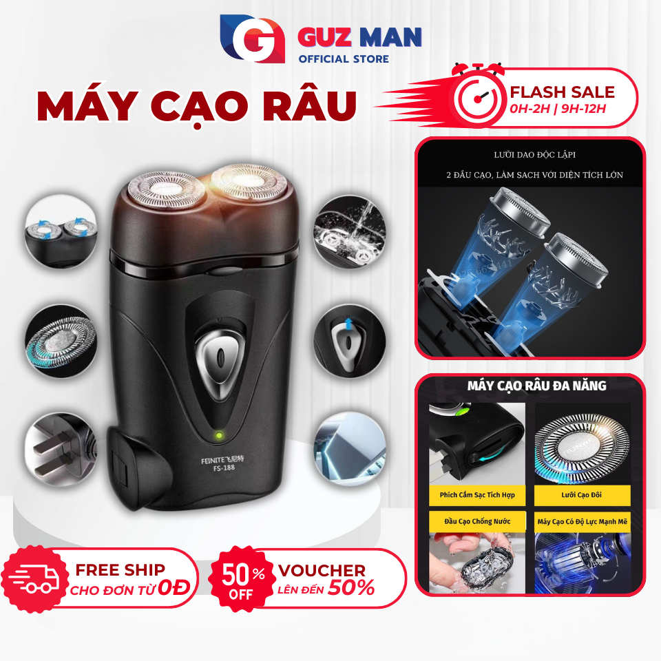Máy Cạo Râu Mini 2 Lưỡi Tự Mài Máy Cạo Râu Đa Năng Độ Bền Cao Nhỏ Gọn ...