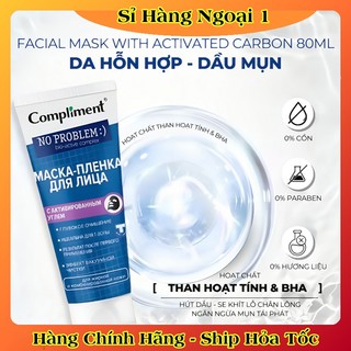 Mặt nạ đất sét Compliment detox da, làm sáng, kiềm dầu, se khít lỗ chân lông 80ml của Nga