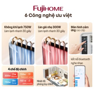 Máy điều hòa mini di động thông minh Fujihome PAC03 Tích hợp Làm lạnh , hút ẩm , quạt mát, sưởi