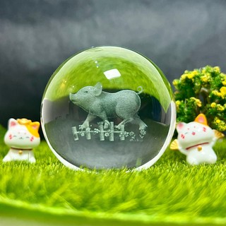 Cầu Pha Lê 3D (Đường kính 8cm, chỉ mình cầu)