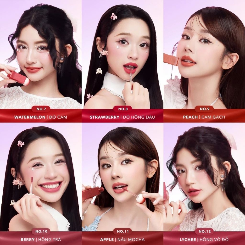 Ảnh Son Kem M.O.I COSMETICS Matte Lasting Lip Tint Lollipops siêu lì 4g 3