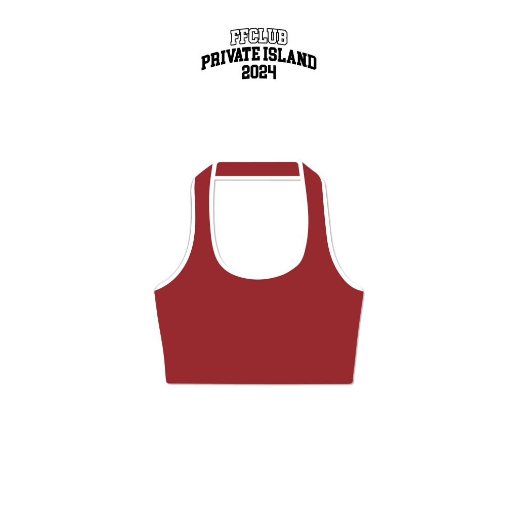 TANKTOP NECKED RED S