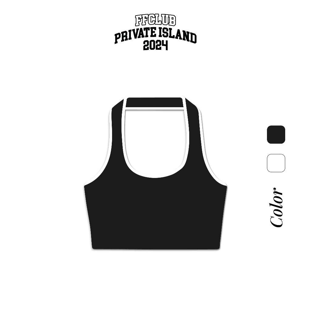 TANKTOP NECKED BLACK