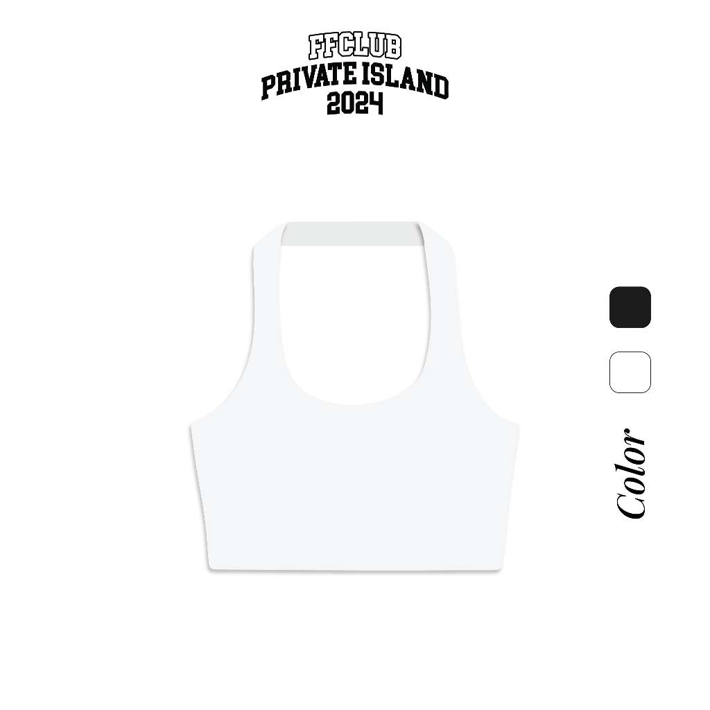 TANKTOP NECKED WHITE