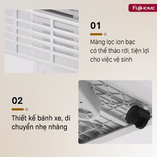 Máy hút ẩm công suất lớn Fujihome DH60W-HEPA mẫu mới 2025 kết nối wifi - Công suất 60L/ngày