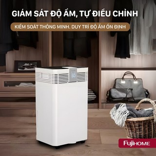 Máy hút ẩm công suất lớn Fujihome DH60W-HEPA mẫu mới 2025 kết nối wifi - Công suất 60L/ngày