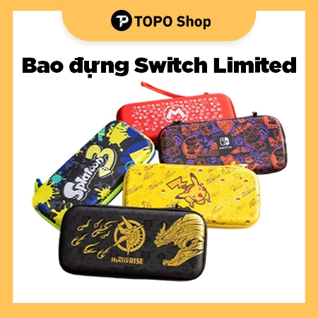 Bao đựng Switch màu Limited Pokemon/Zelda/Mario/Monster Hunter … cho máy V1, V2, OLED.