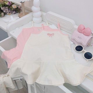 Quần áo trẻ em, Váy 2 dây hè bé gái chất thun mềm co giãn 2 màu cho bé 9-26kg V662 | Tiểu Yến KID