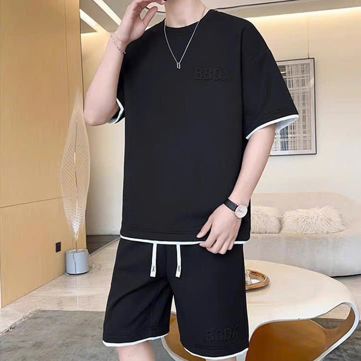 Ảnh Bộ Thể Thao Nam Nữ Dập Nổi BBDX NAD.Đồ Bộ Thể Thao Unisex Chất Tổ Ong Thấm Hút Mồ Hôi Thoáng Mát 1