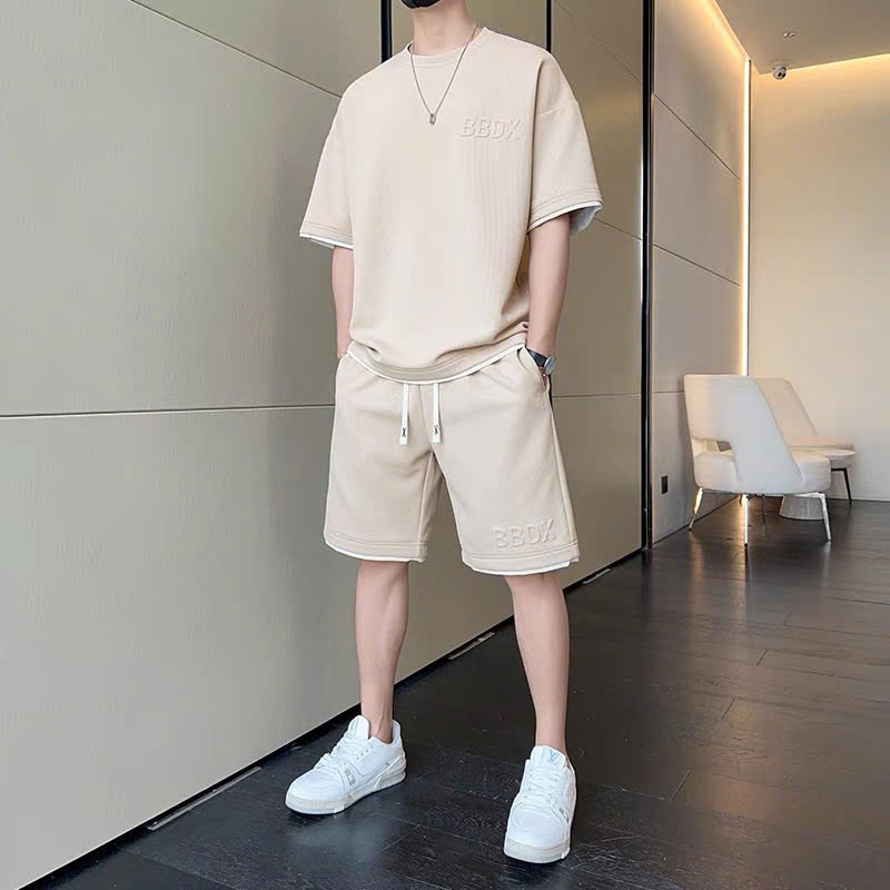 Ảnh Bộ Thể Thao Nam Nữ Dập Nổi BBDX NAD.Đồ Bộ Thể Thao Unisex Chất Tổ Ong Thấm Hút Mồ Hôi Thoáng Mát 4