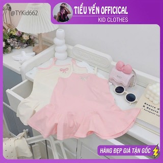 Quần áo trẻ em, Váy 2 dây hè bé gái chất thun mềm co giãn 2 màu cho bé 9-26kg V662 | Tiểu Yến KID