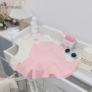 Quần áo trẻ em, Váy 2 dây hè bé gái chất thun mềm co giãn 2 màu cho bé 9-26kg V662 | Tiểu Yến KID