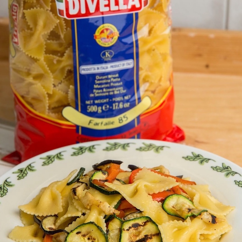 🎀 Nui Hình Nơ Divella Farfalle Số 85 – Gói 500g – Sắc Màu Ẩm Thực Ý