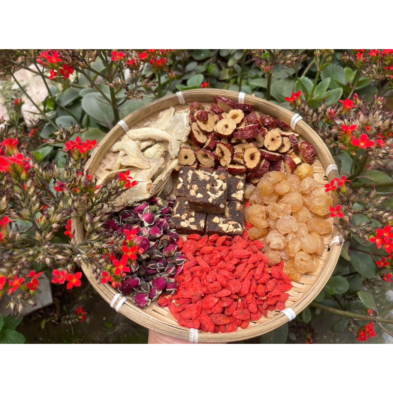 Ảnh Trà gừng đường nâu thảo mộc Camifarm (1/2 viên đường nâu, nụ hồng, táo đỏ, gừng, kỳ tử, long nhãn) hỗ trợ giảm bụng kinh 4