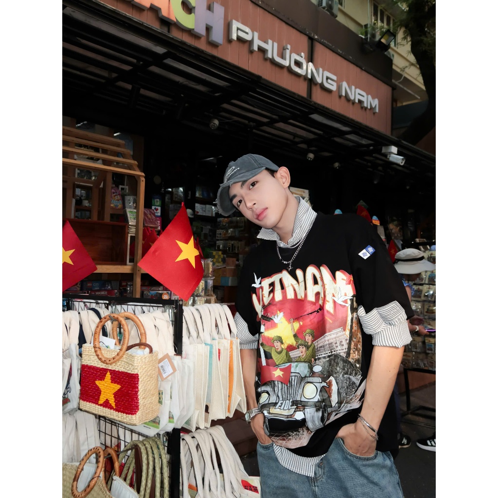 Ảnh Áo thun FIDE Việt Nam phông unisex form rộng local brand nam nữ cổ tròn oversize - AT167 2