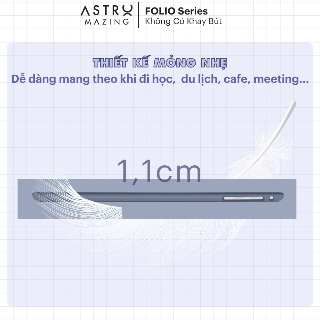 Ảnh Bao da F01 không khay bút iPad Basic AstroMazing cover case iPad Pro 11 Air 4 5 Gen 9 3