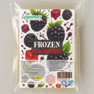 Mâm Xôi Đen Đông Lạnh Légumes 550g – Frozen Blackberry, Chống Oxy Hóa, Tốt Cho Tim Mạch & Làn Da