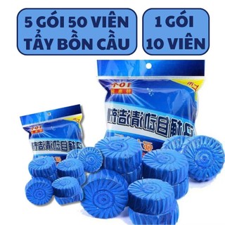 Túi 10 Viên Giúp Nhà Vệ Sinh Luôn Sạch - Viên Vệ Sinh Wc Tự Động Mỗi Lần Xả - VIÊN TẨY BỒN CẦU KHỬ MÙI TOILET